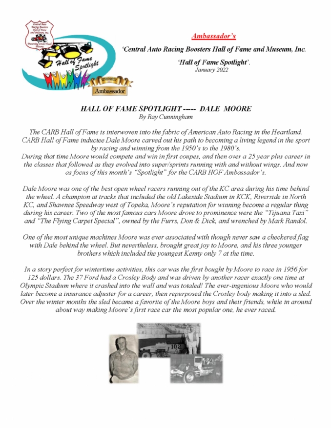 Hall of Fame Spotlight - Dale Moore